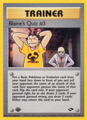 Blaine's Quiz #3 112/132