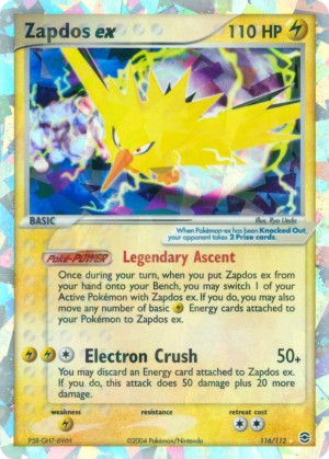 Zapdos ex 116/112