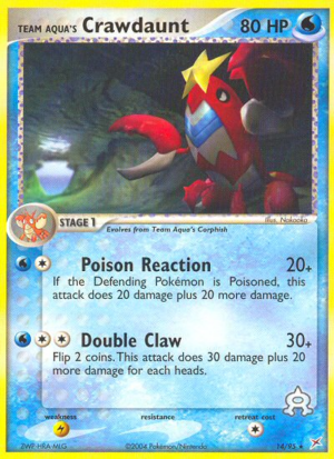 Team Aqua's Crawdaunt 14/97