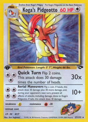Koga's Pidgeotto 27/132