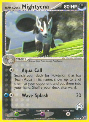 Team Aqua's Mightyena 30/97