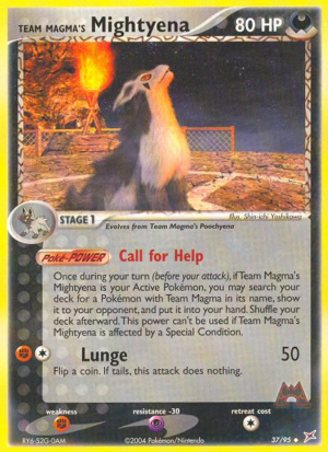 Team Magma's Mightyena 37/97