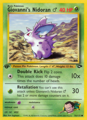 Giovanni's Nidoran ♂ 76/132